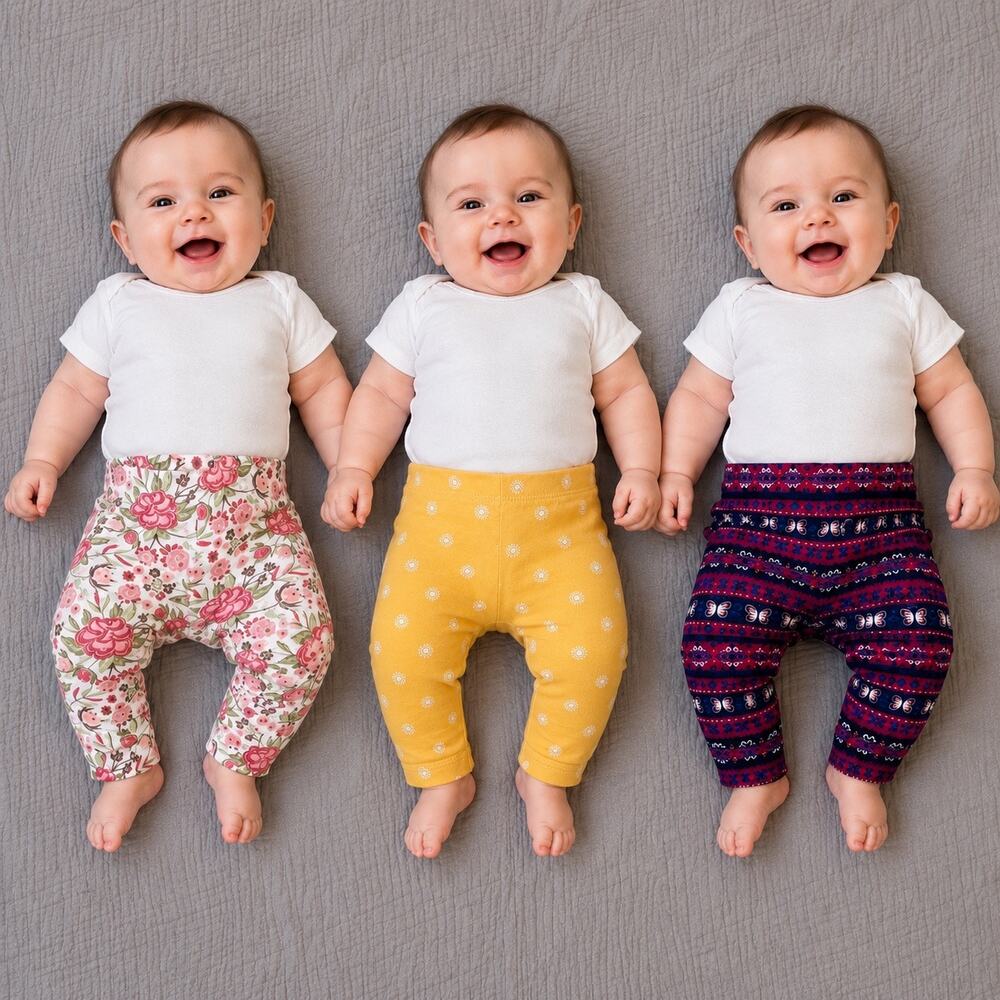 BabyGirl 6M Outfit Bundle Gerber Carter’s Baby Essentials 6Pc Bodysuits/Leggings